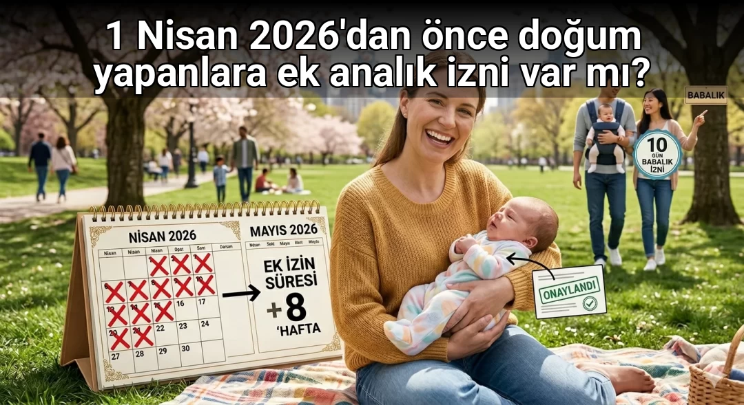 1 Nisan 2026'dan önce doğum yapanlara ek analık izni var mı?